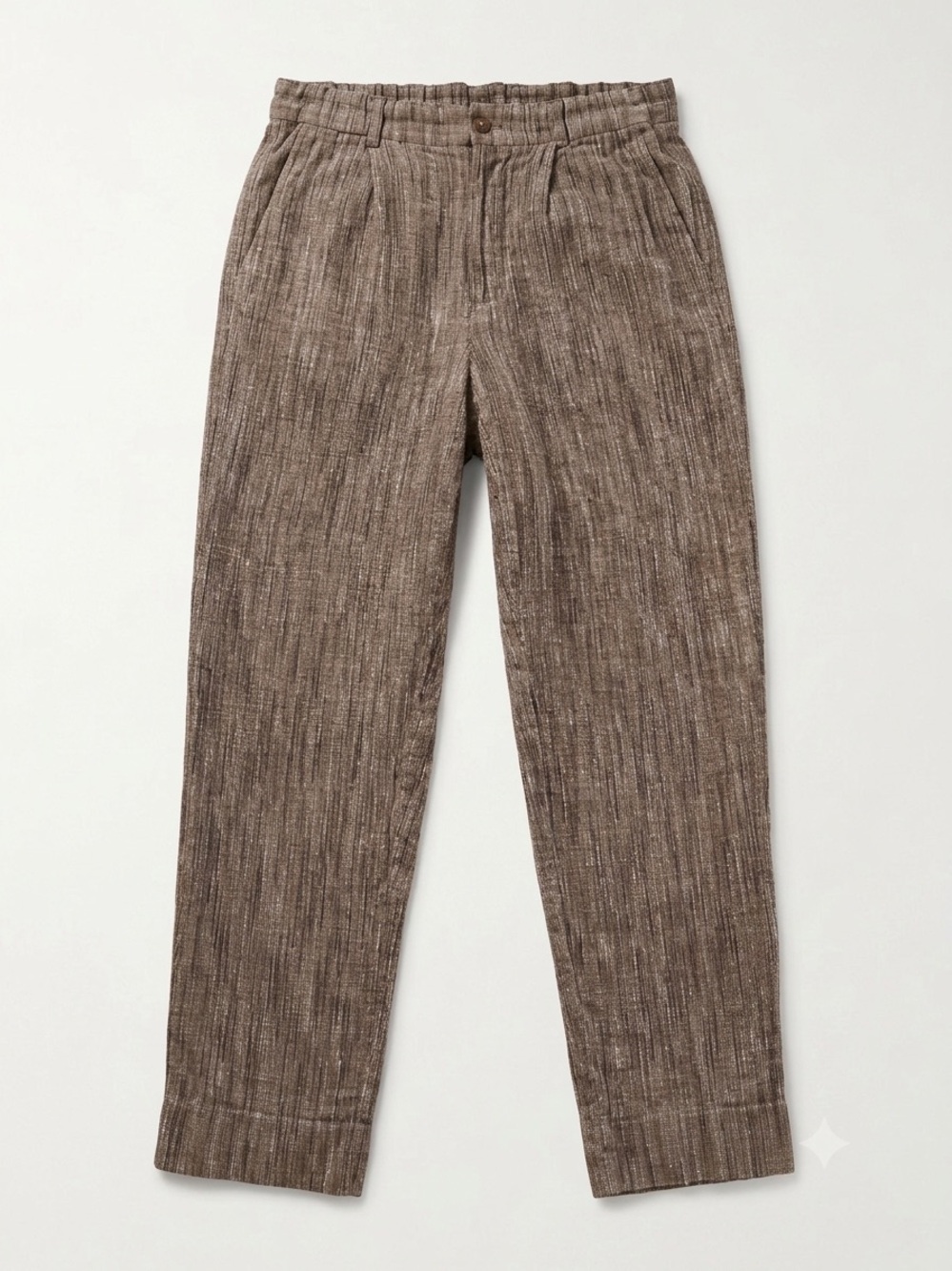 Luxury Vintage BYBLOS Made in Italy Silk Linen Blend Pleated Trousers Pants